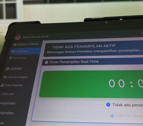 PERSINAS ASAD Banda Aceh Uji Coba Sistem Penilaian Pasanggiri Digital